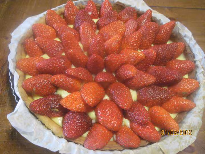 Tarte aux fraises a la creme patissiere
