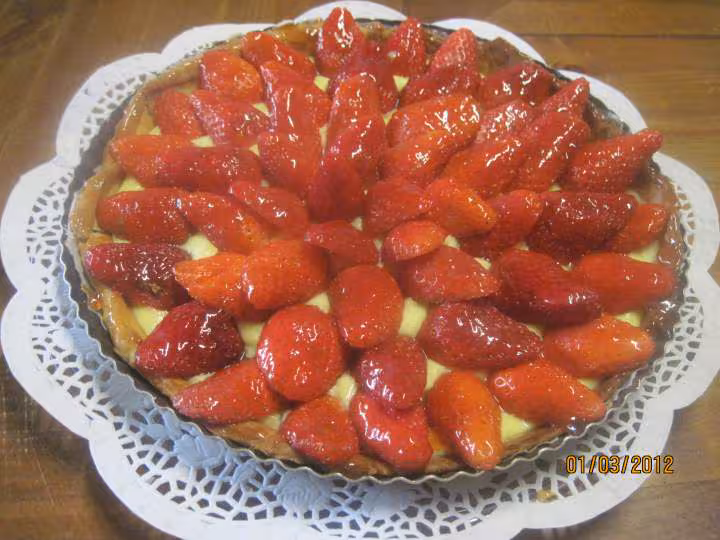 Tarte aux fraises a la creme patissiere