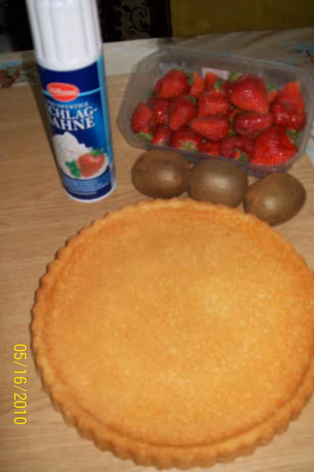 Tarte aux fraises kiwis
