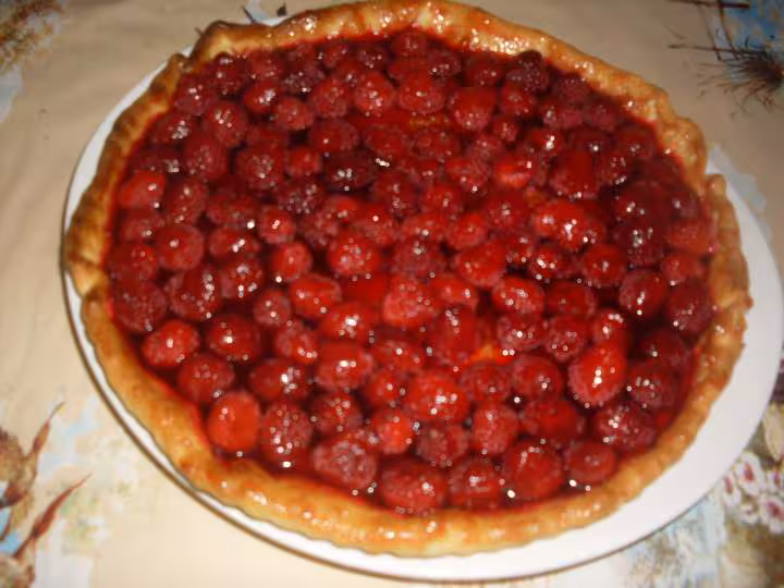 Tarte aux framboises