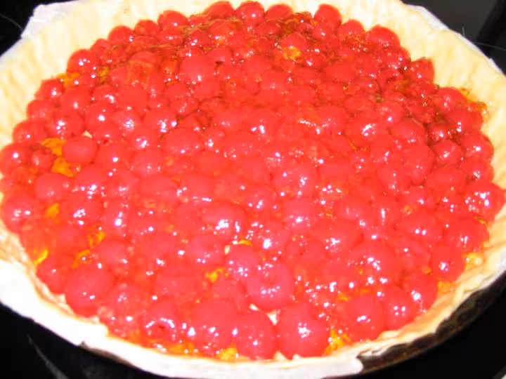 Tarte aux griottes crue