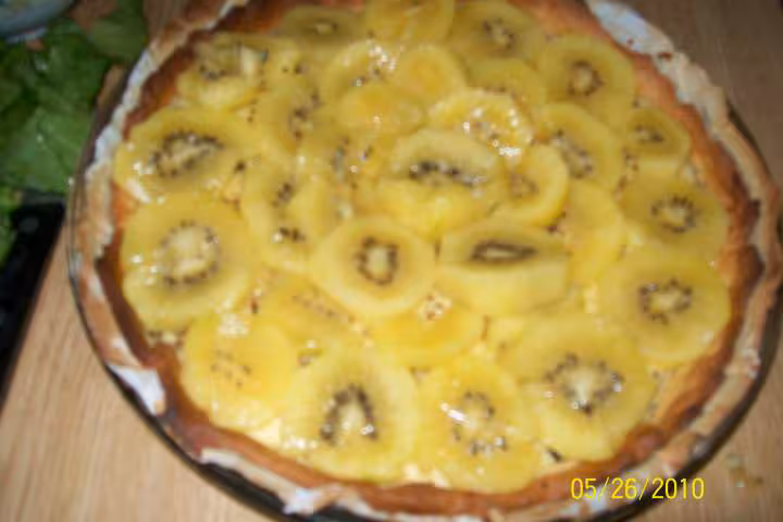 Tarte aux kiwis jaune