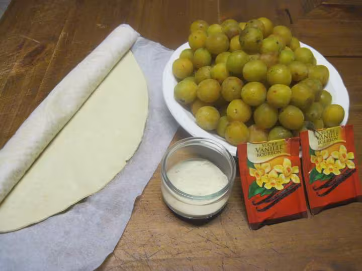 Tarte aux mirabelles nature