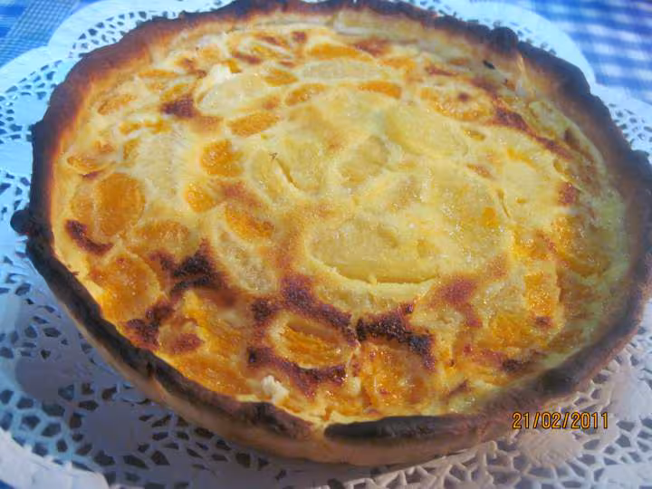 Tarte aux pamplemousses et clementines