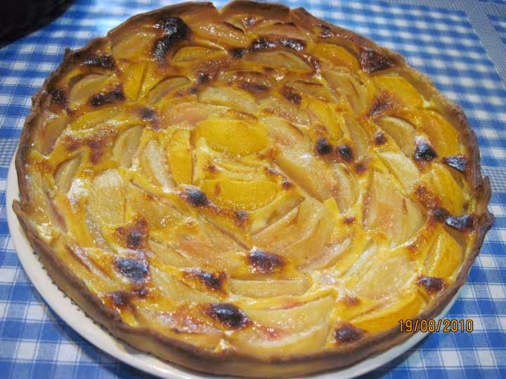 Tarte aux peches