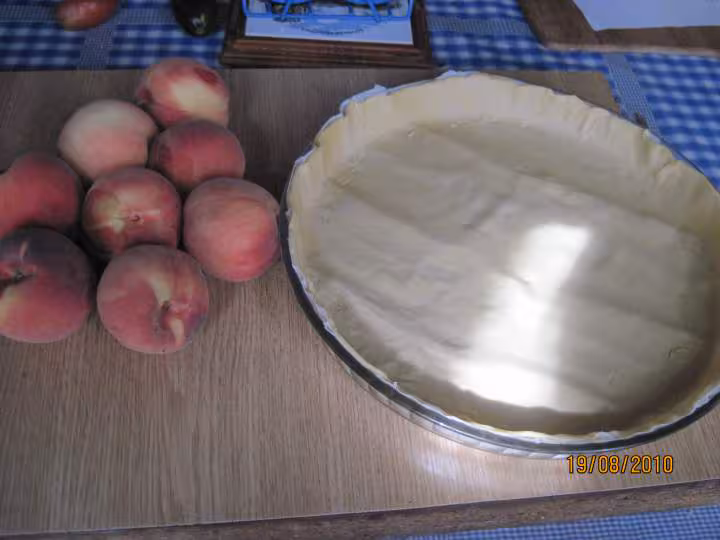 Tarte aux peches