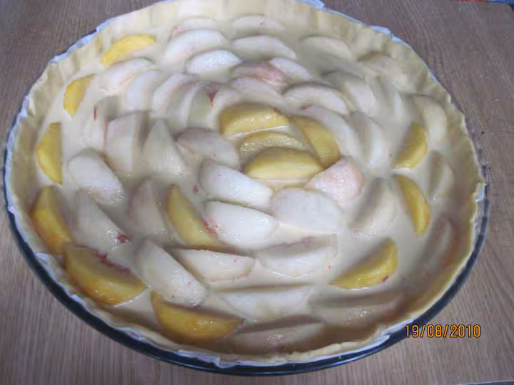 Tarte aux peches
