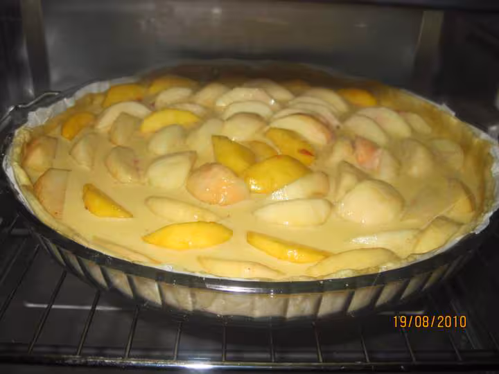 Tarte aux peches