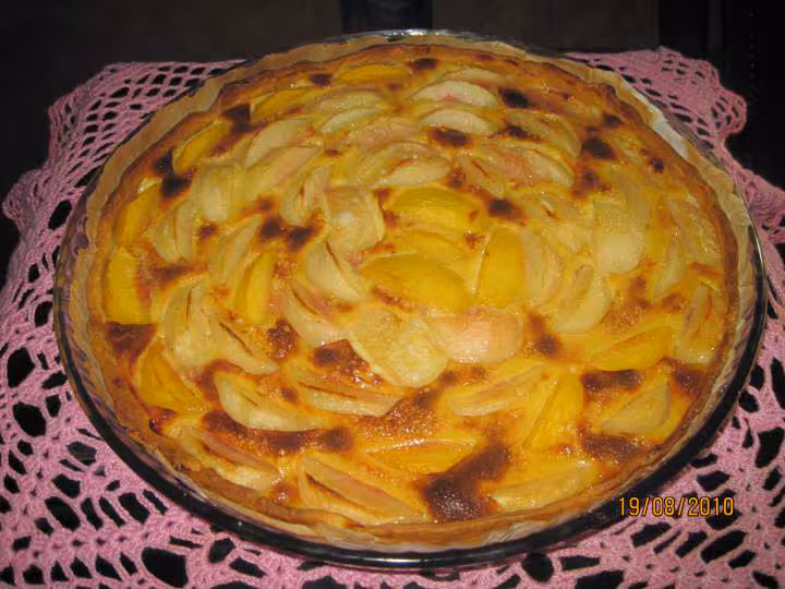 Tarte aux peches