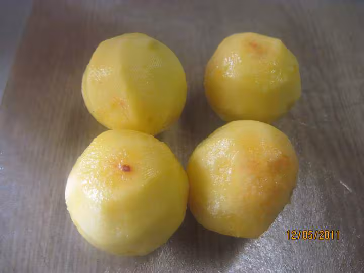 Tarte aux peches jaunes nature