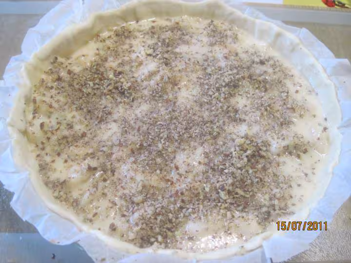 Tarte aux poires a la creme de noix de pecan