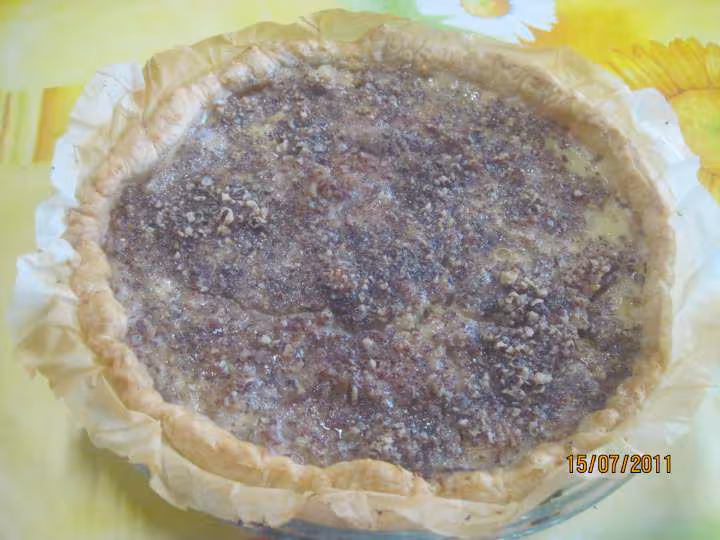 Tarte aux poires a la creme de noix de pecan