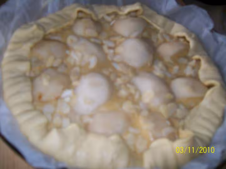 Tarte aux poires creme d amandes