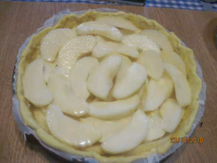 Tarte aux poires de nashi de chine