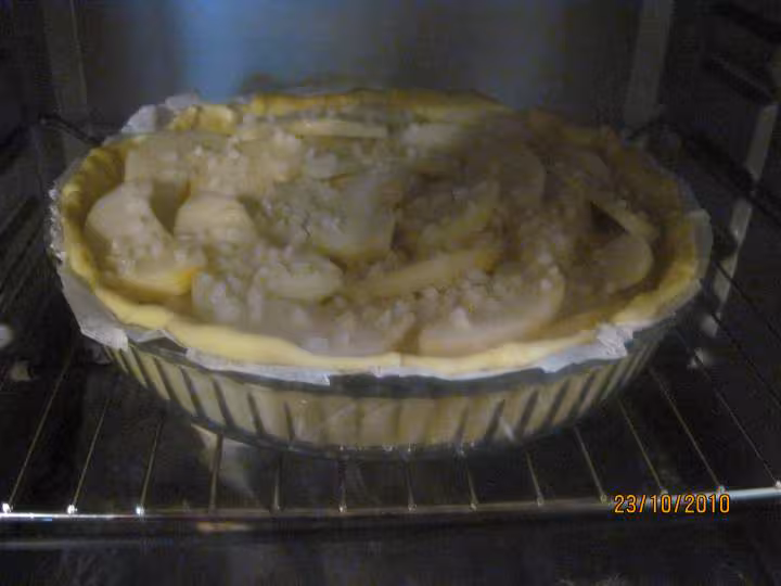 Tarte aux poires de nashi de chine