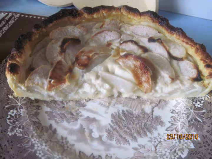 Tarte aux poires de nashi de chine