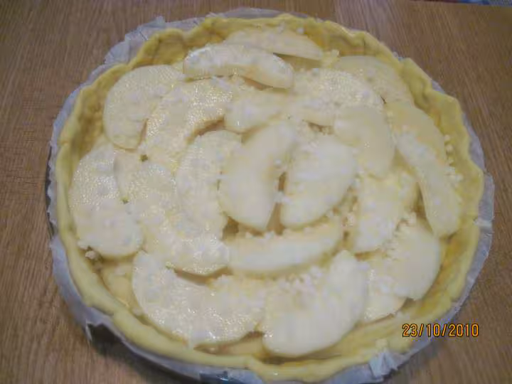 Tarte aux poires de nashi de chine