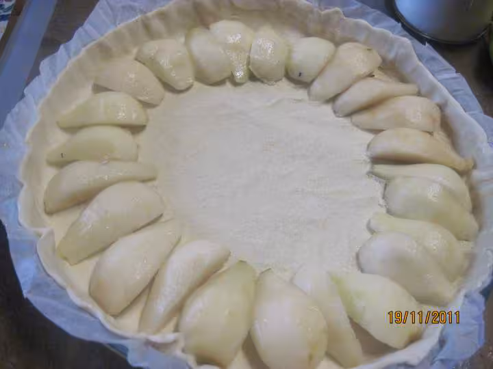 Tarte aux poires nature