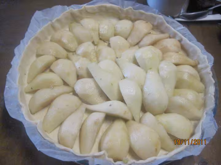 Tarte aux poires nature