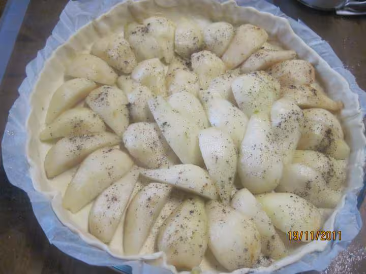 Tarte aux poires nature