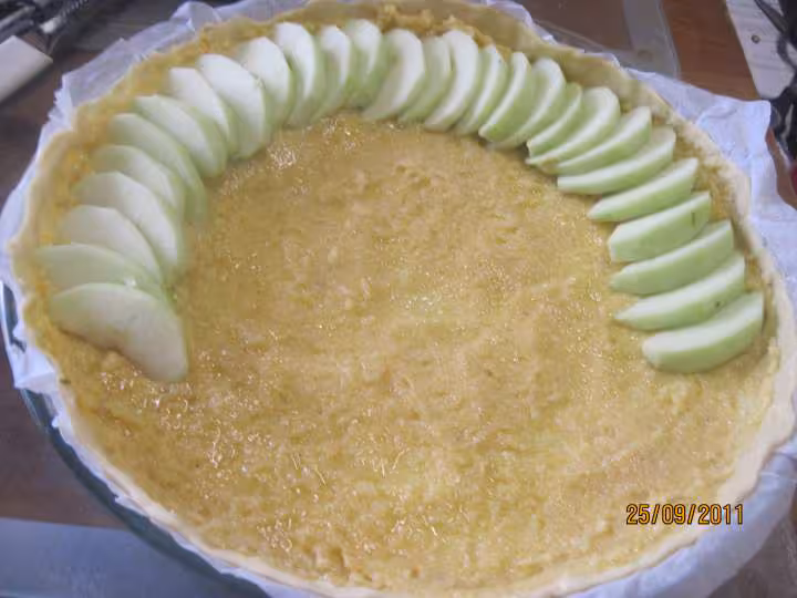 Tarte aux pommes a la frangipane