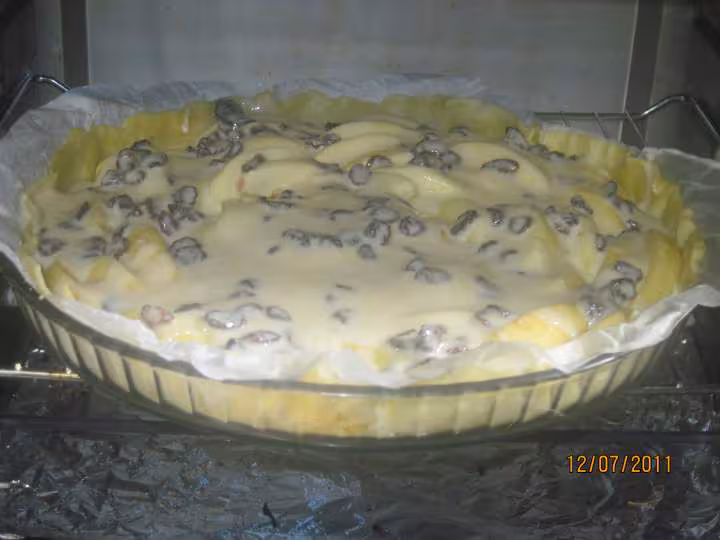 Tarte aux pommes aux raisins