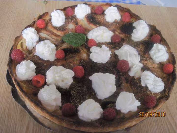 Tarte aux pommes et de noisettes