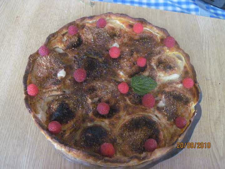 Tarte aux pommes et de noisettes