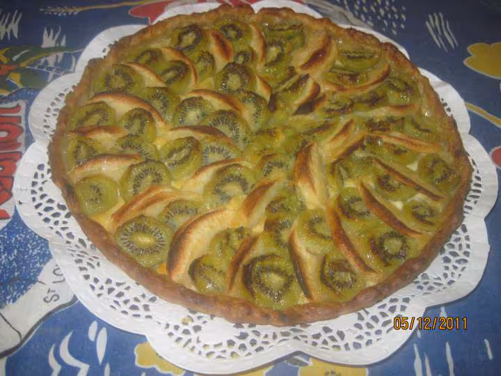 Tarte aux pommes et kiwis
