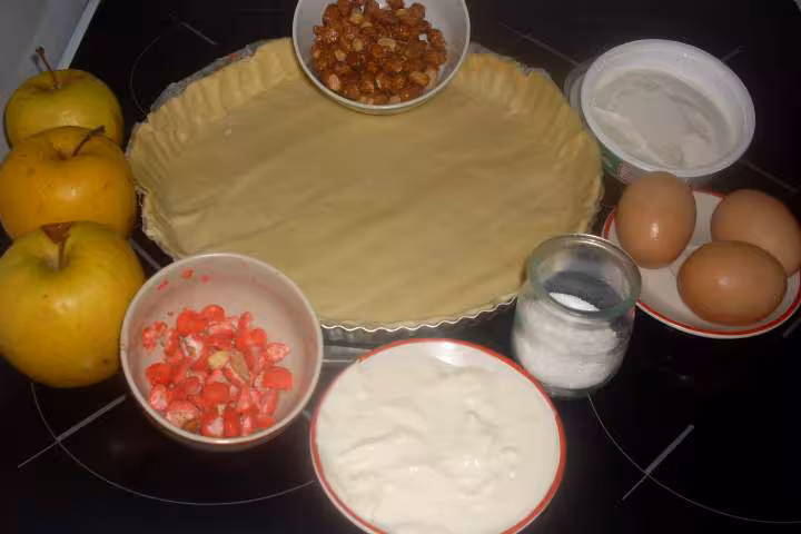 Tarte aux pommes marcaspone