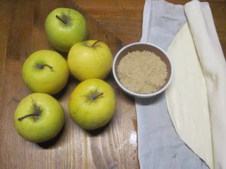 Tarte aux pommes natures