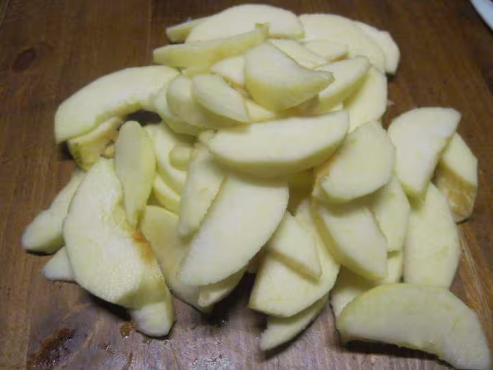 Tarte aux pommes natures