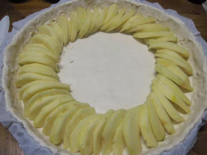 Tarte aux pommes natures