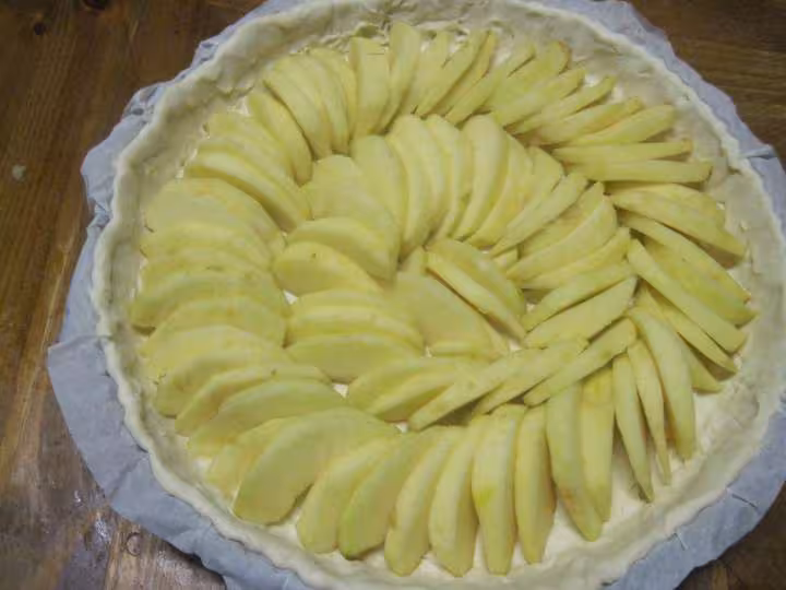 Tarte aux pommes natures