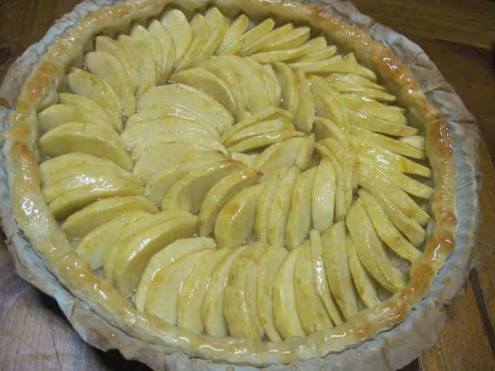 Tarte aux pommes natures