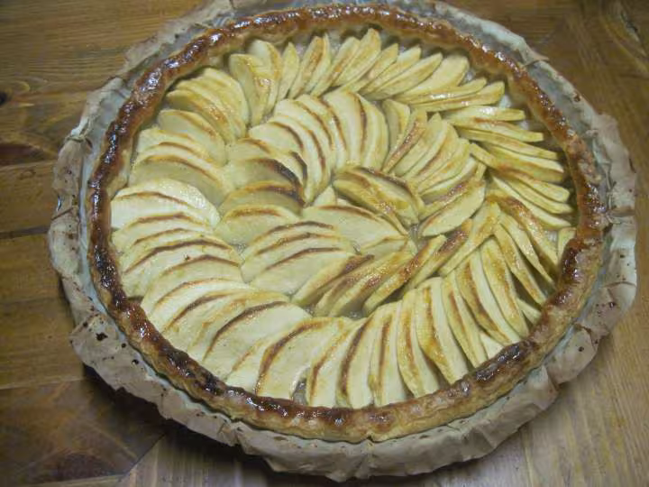 Tarte aux pommes natures