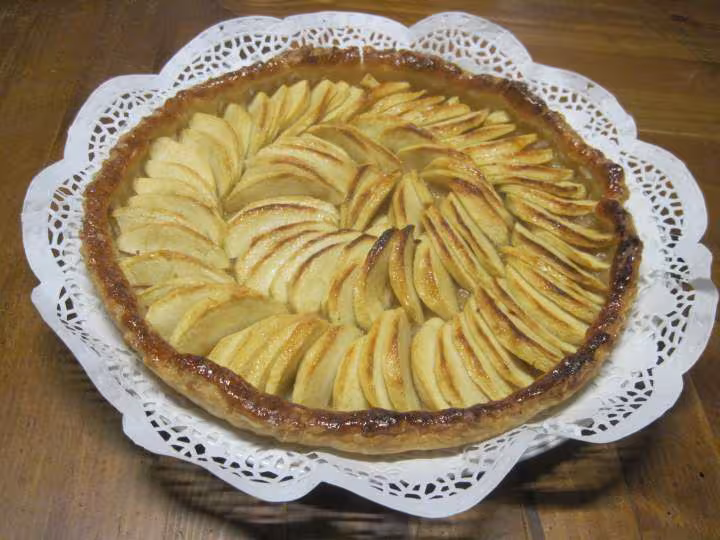 Tarte aux pommes natures