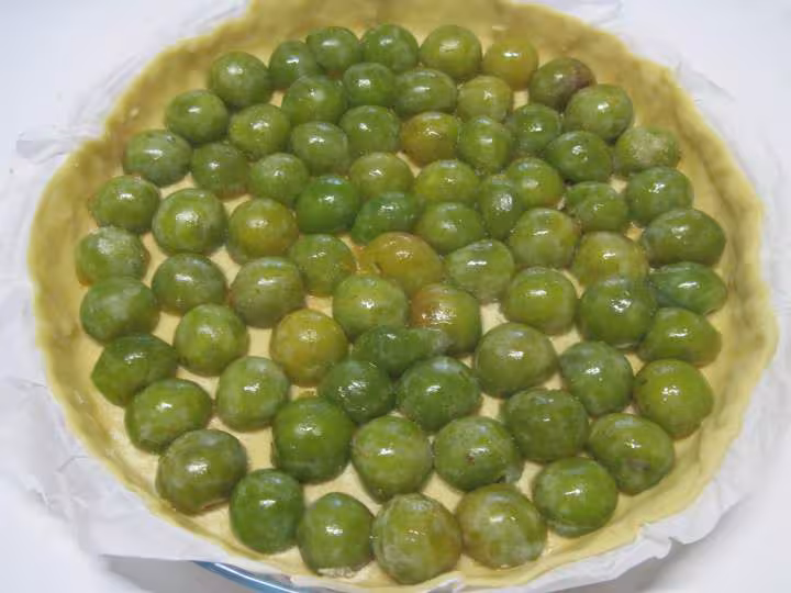 Tarte aux prunes reine claude a la creme