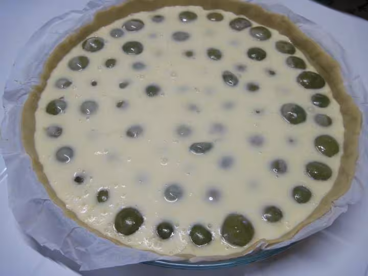Tarte aux prunes reine claude a la creme