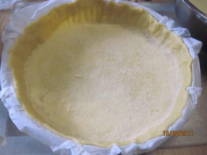 Tarte aux quetsches a la creme vanille