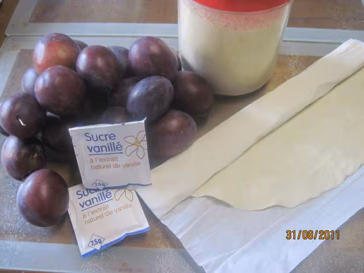 Tarte aux quetsches nature