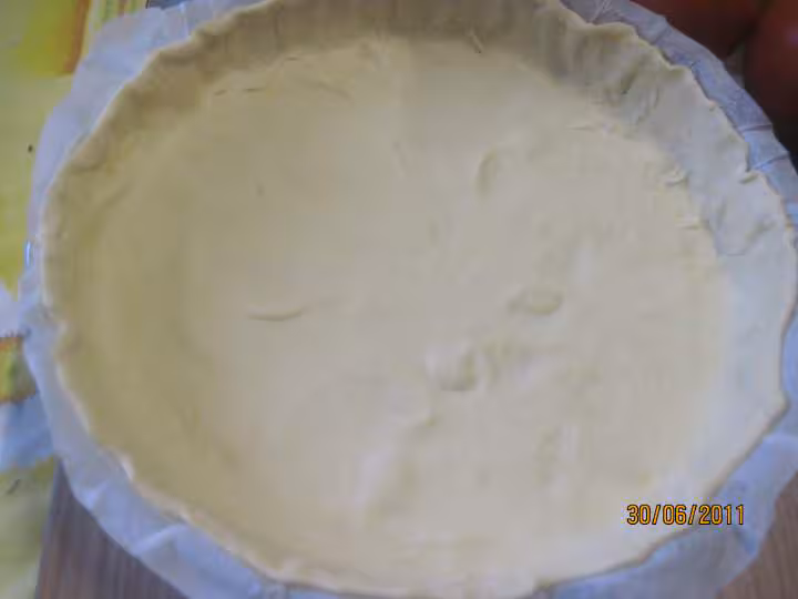 Tarte facon pizza aux poivrons et lardons fumes