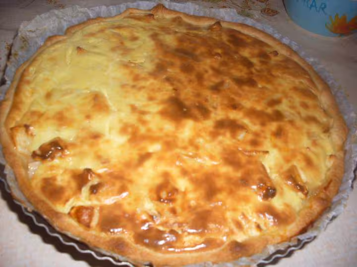 Tarte pommes poires a la creme