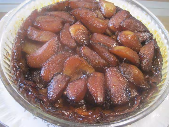 Tarte tatin aux poires caramel