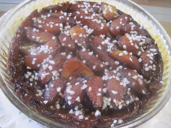 Tarte tatin aux poires caramel