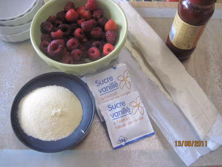 Tartelettes aux framboises