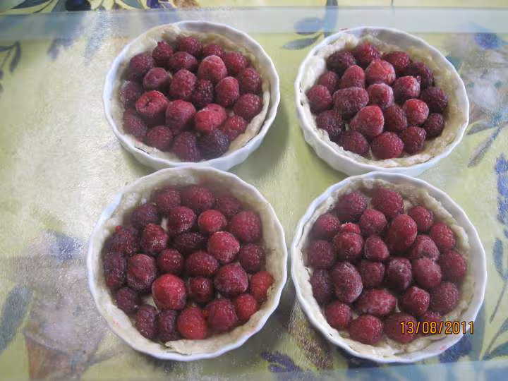 Tartelettes aux framboises
