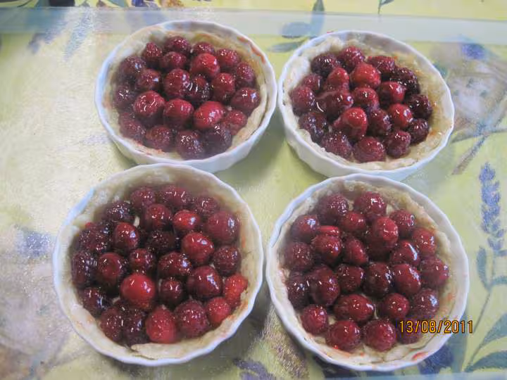Tartelettes aux framboises