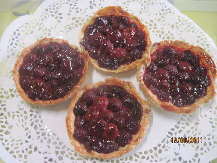 Tartelettes aux framboises