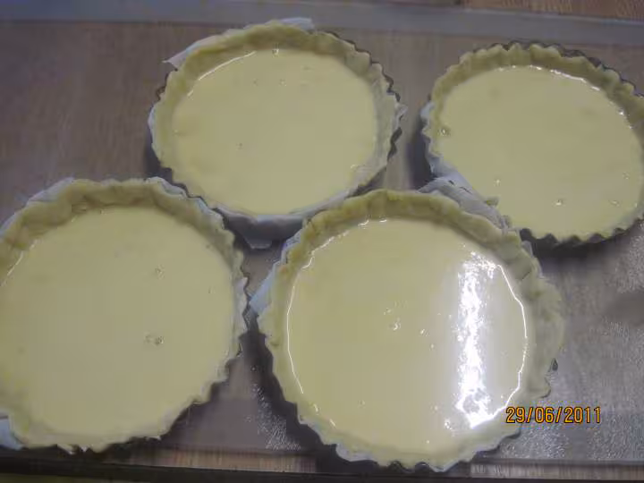Tartelettes aux kiwis jaunes